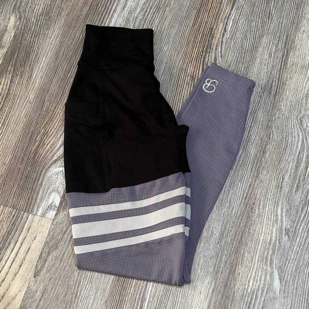 Bombshell Sportswear Black and Gray Leggings